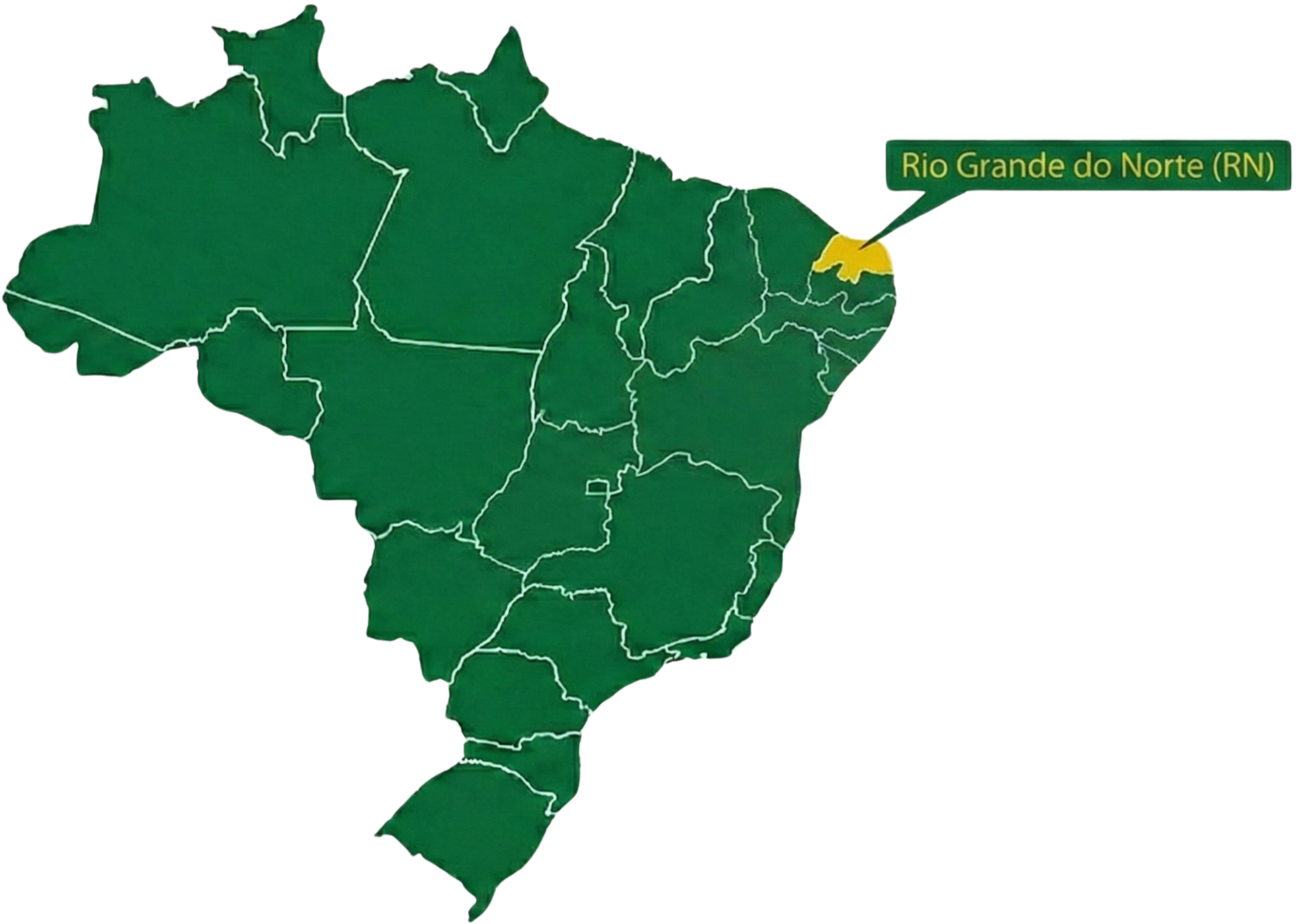Mapa do Brasil - Regiões Produtoras de Melão